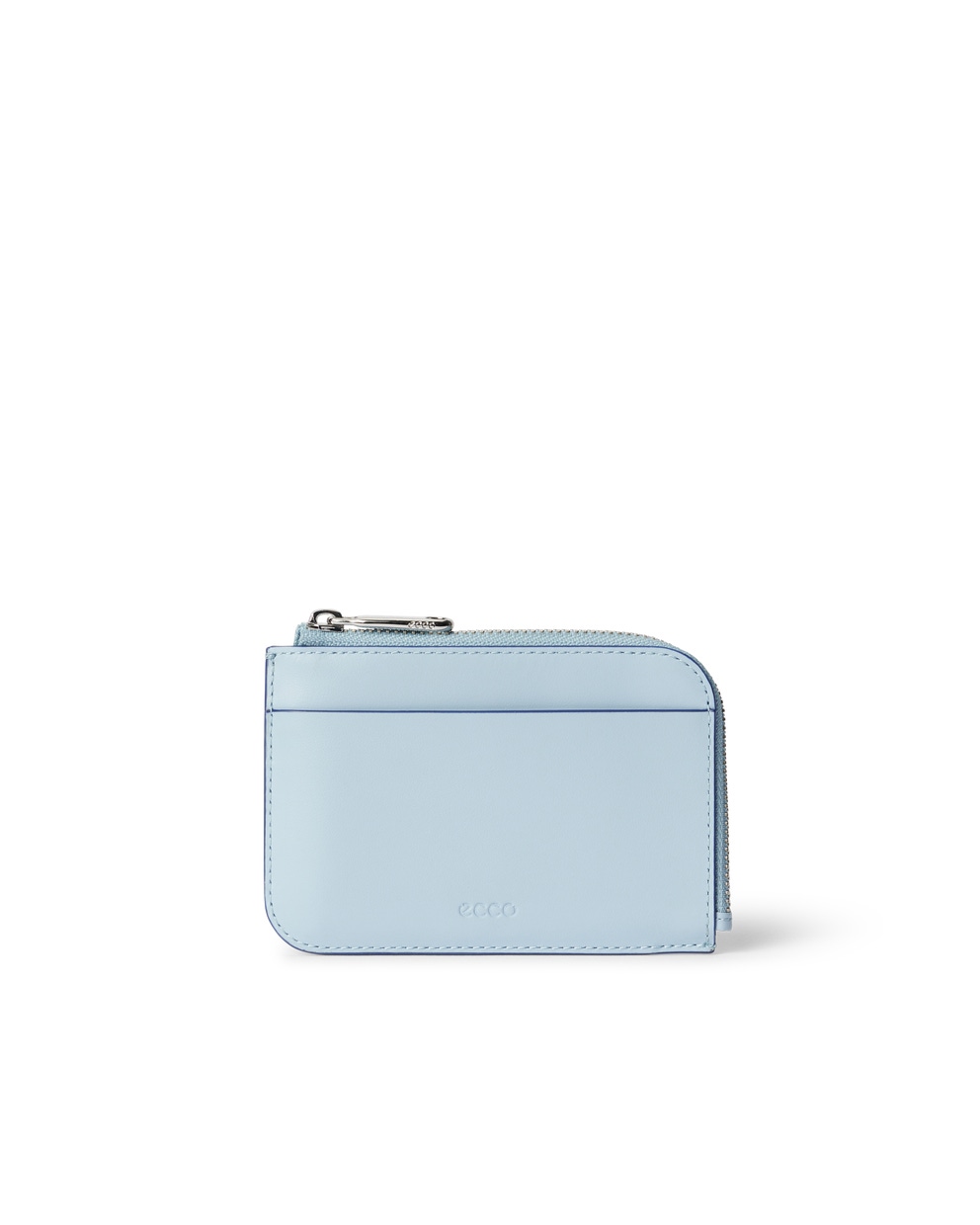 ECCO CARD CASE ZIPPED SMOOTH LEATHER - Blue - Main