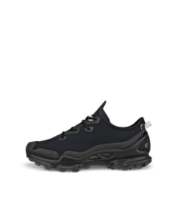 Women's ECCO® Biom Knitted C-Trail Textile Sneaker - Black - Outside