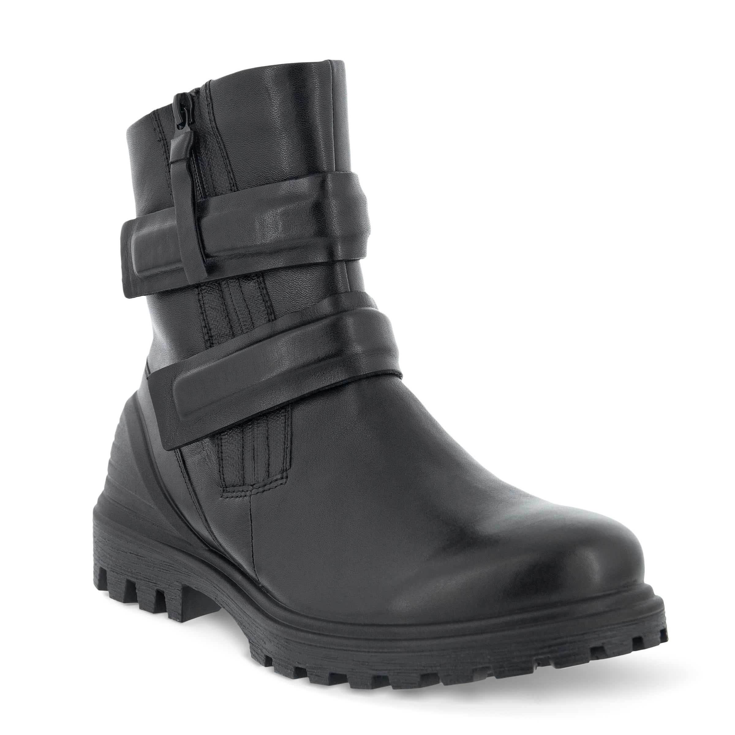Botas de caña media de piel ECCO® Tredtray para mujer - Negro - Main