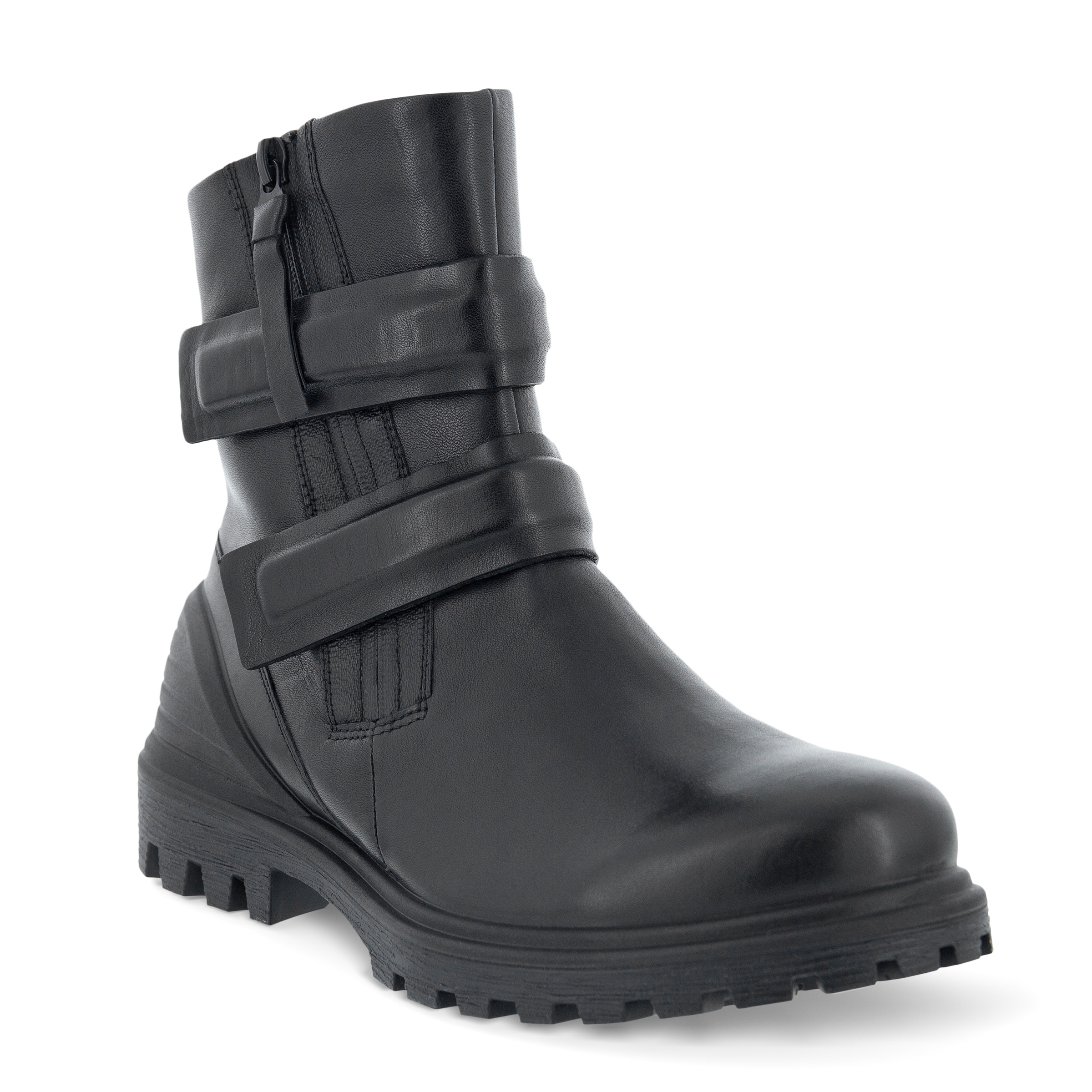 Botas de caña media de piel ECCO® Tredtray para mujer - Negro - Main
