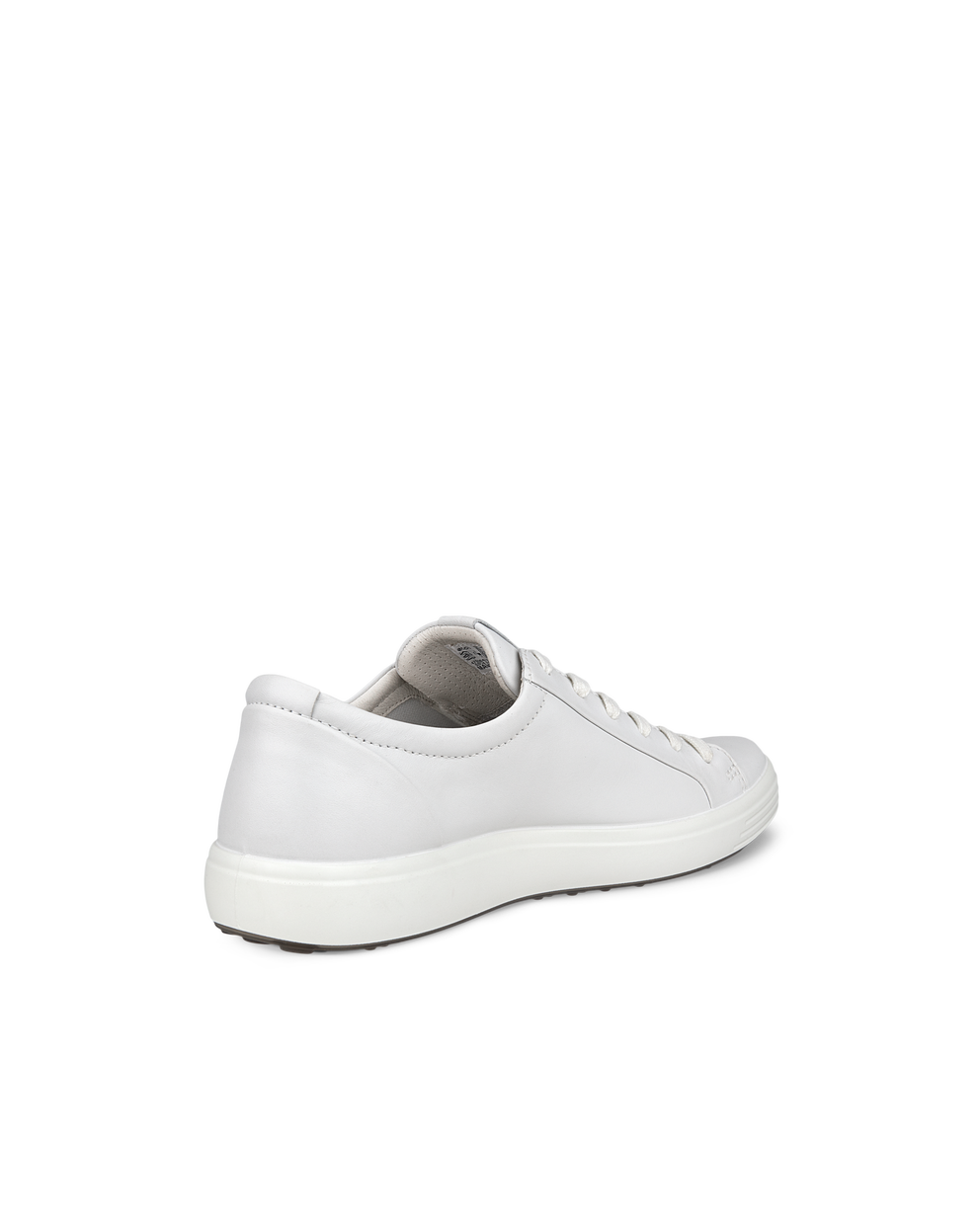 Men's ECCO® Soft 7 Leather Sneaker - White - Back