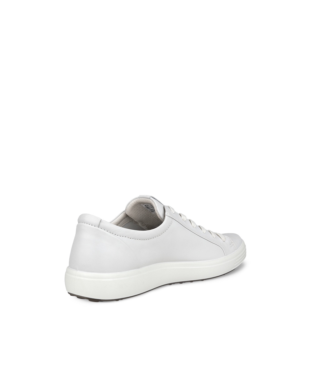 Men's ECCO® Soft 7 Leather Sneaker - White - Back