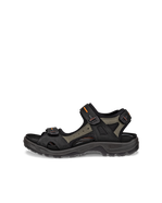 Men's ECCO® Offroad Yucatan Nubuck Walking Sandal - Grey - Outside