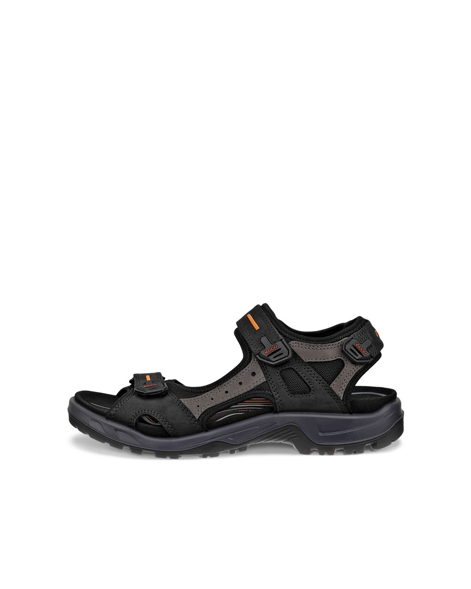 Sandalias de senderismo de nobuk ECCO Offroad para hombre Negro