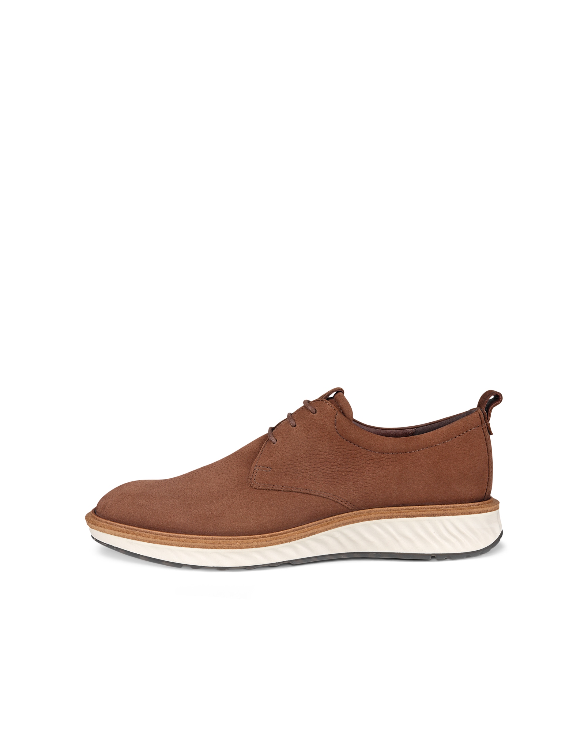 ECCO ST.1 Hybrid メンズ ヌバックダービーシューズ - 茶色 - Outside