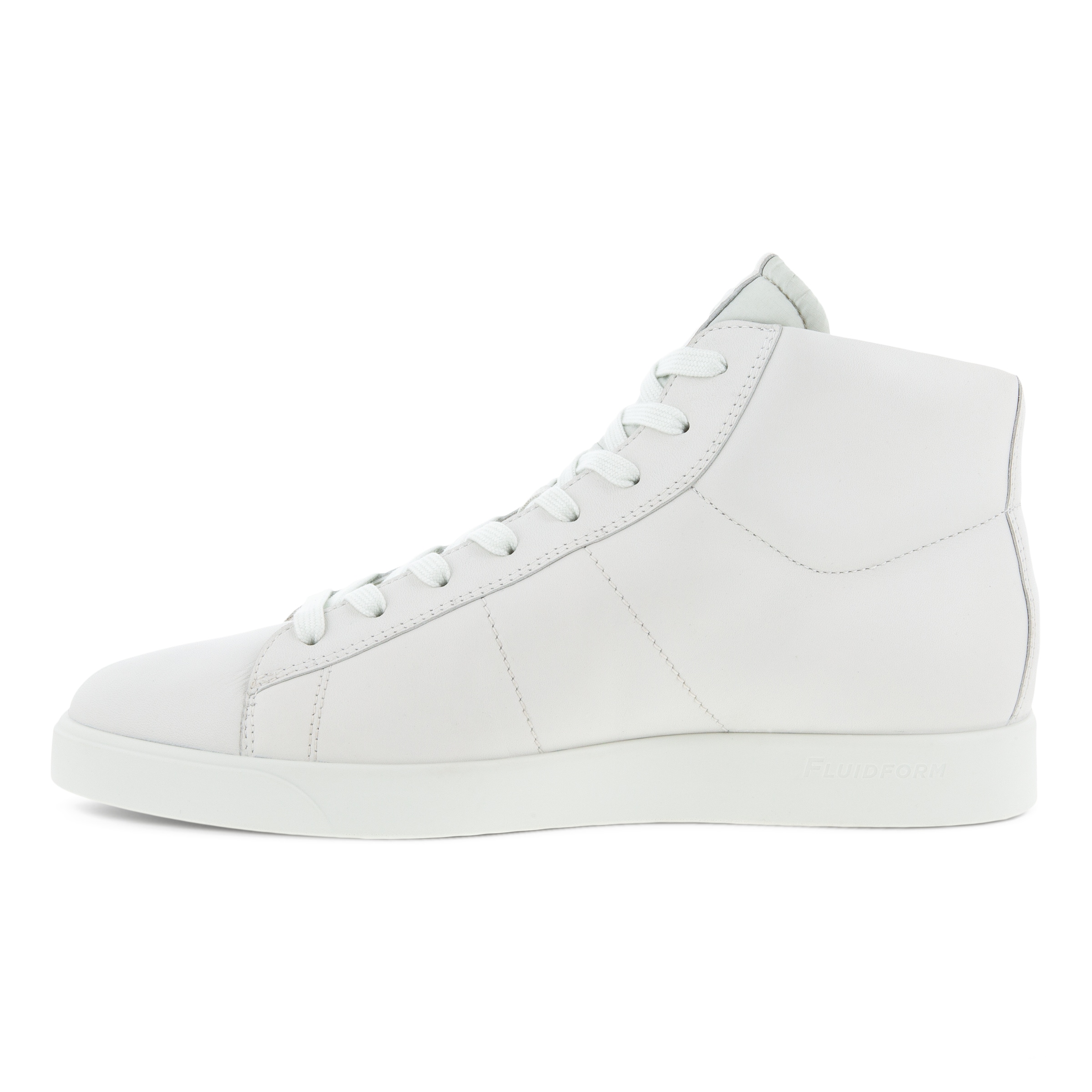 Zapatillas altas de piel ECCO® Street Lite para hombre - Blanco - Inside
