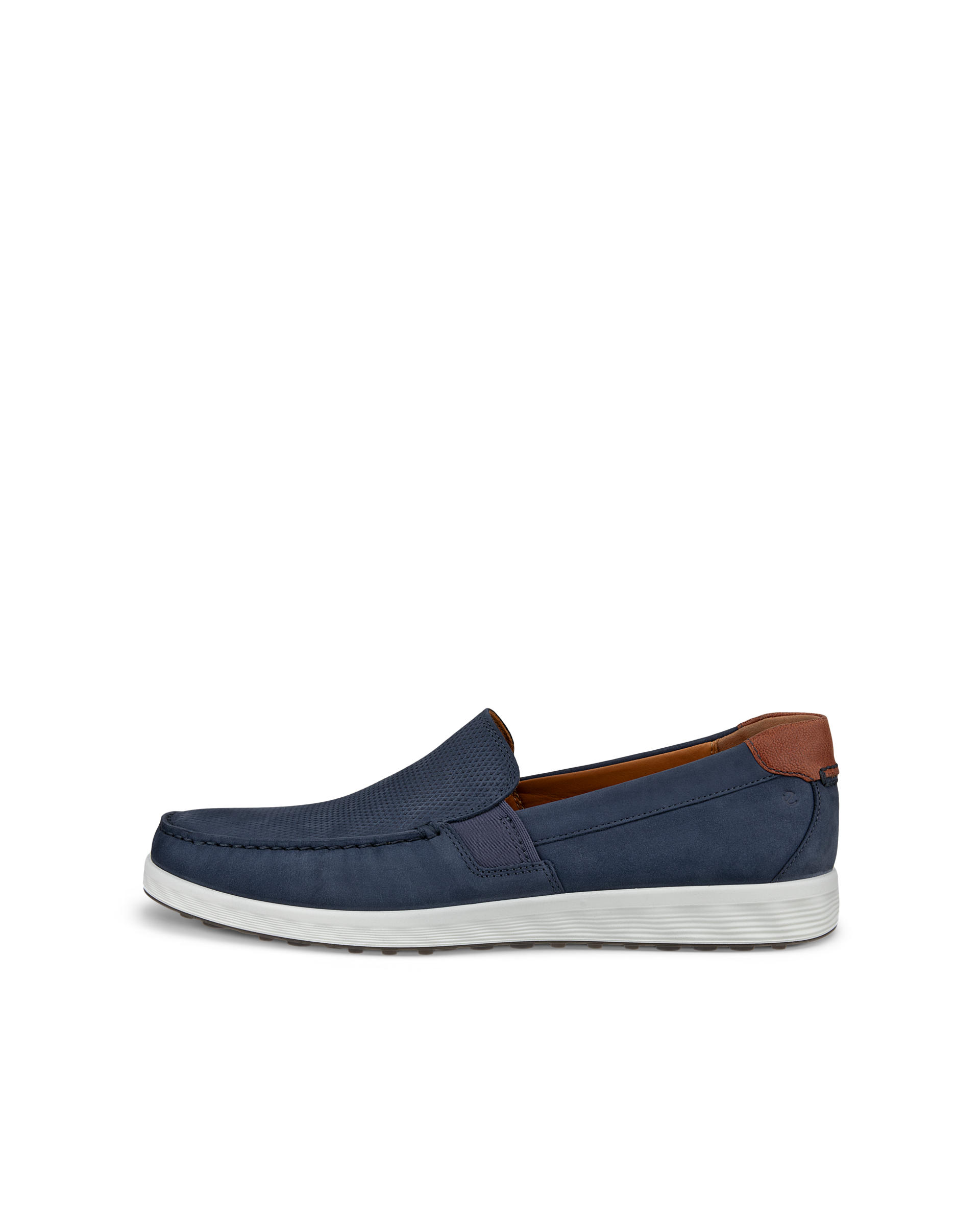 Men's ECCO® S Lite Moc Nubuck Moccasin - Blue - Outside