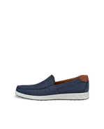 Men's ECCO® S Lite Moc Nubuck Moccasin - Brown - Outside