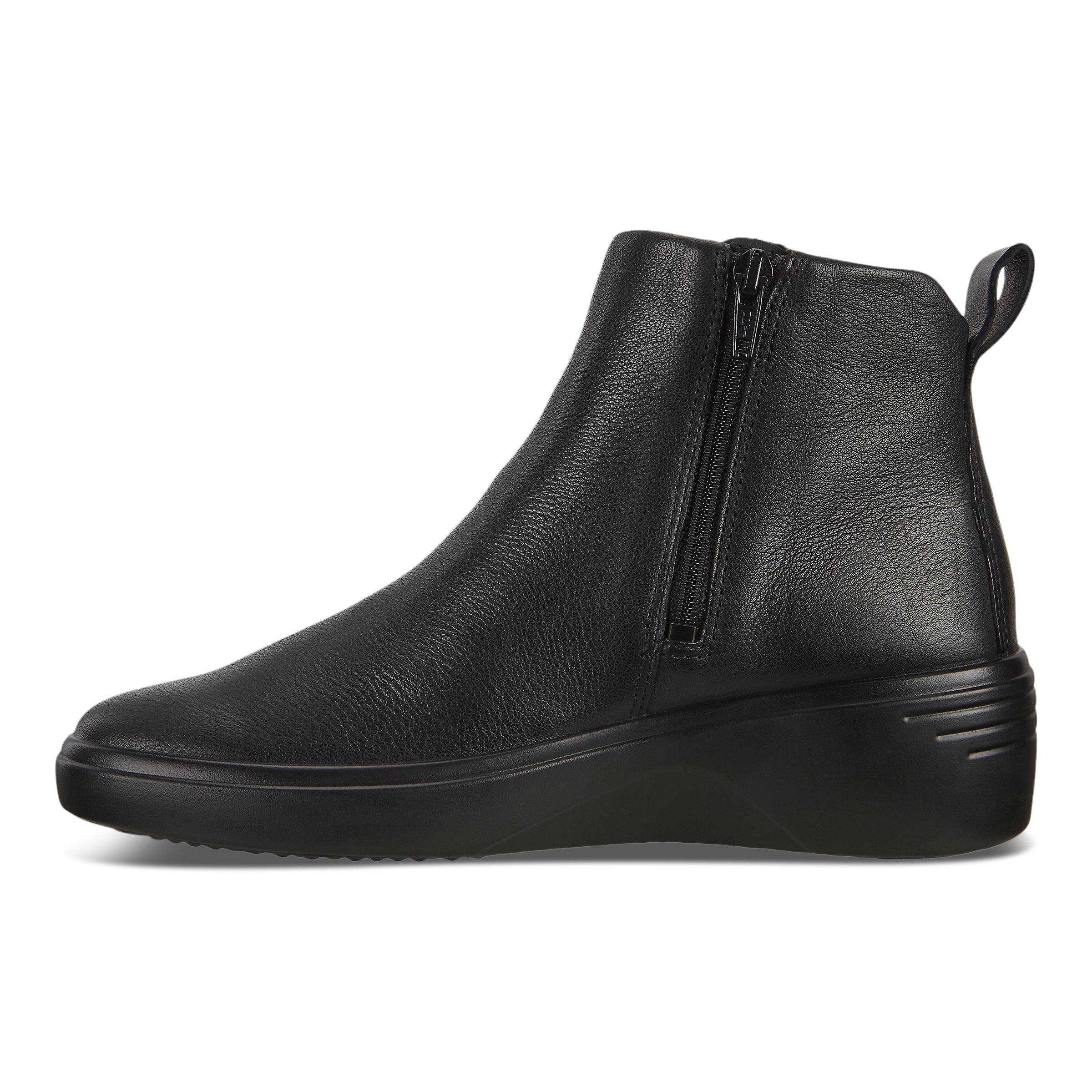 ECCO Women's Soft 7 Wedge Boots - Black - Inside