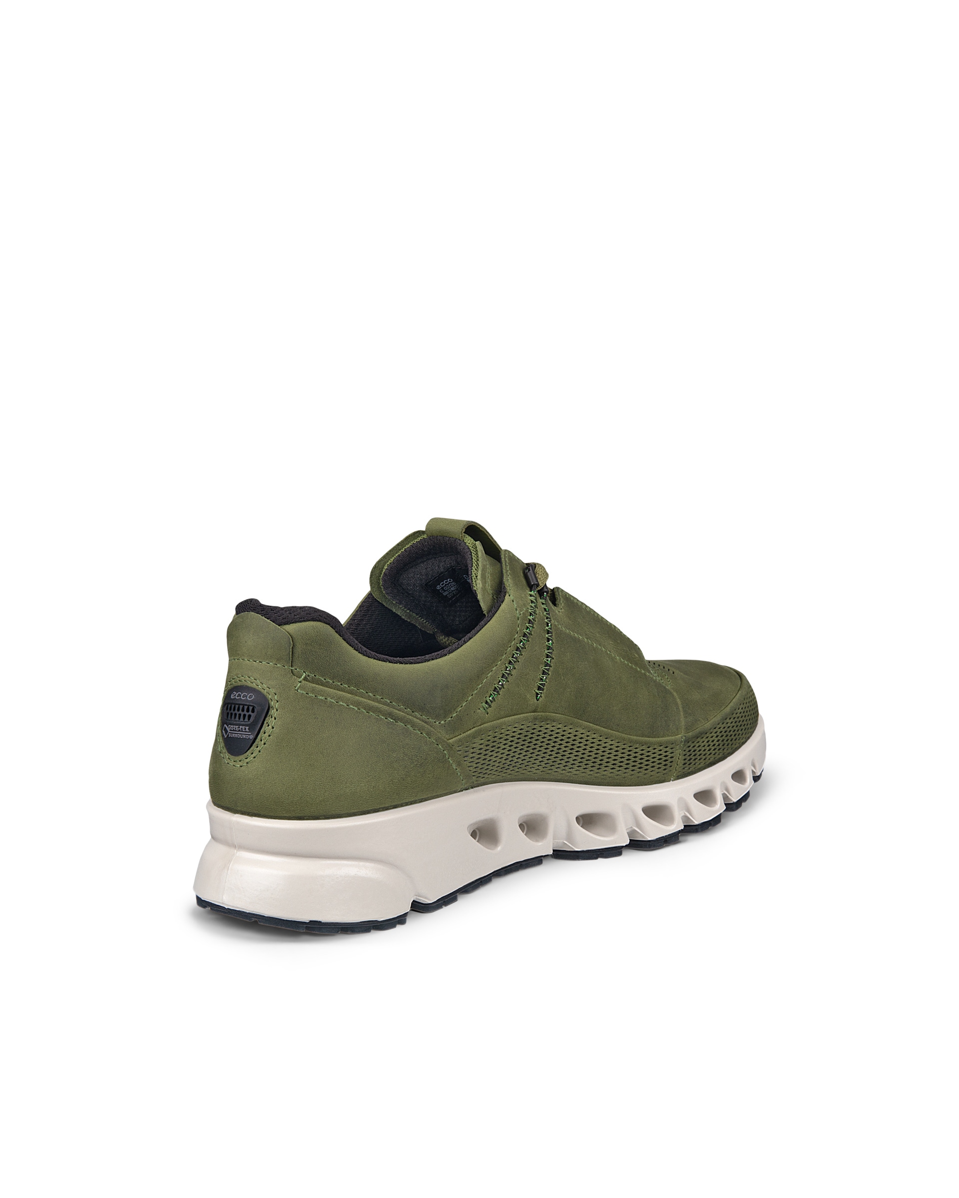 Zapatos de nobuk Gore-Tex ECCO® Multi-Vent para hombre - Verde - Back