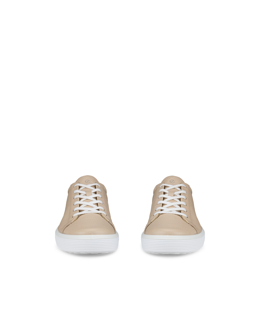 남성 ECCO® Soft 60 가죽 트레이너 - Beige - Front pair