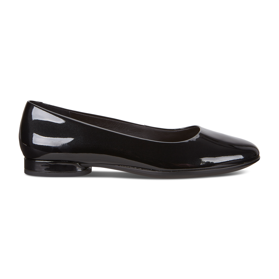 Ecco patent leather flats best sale