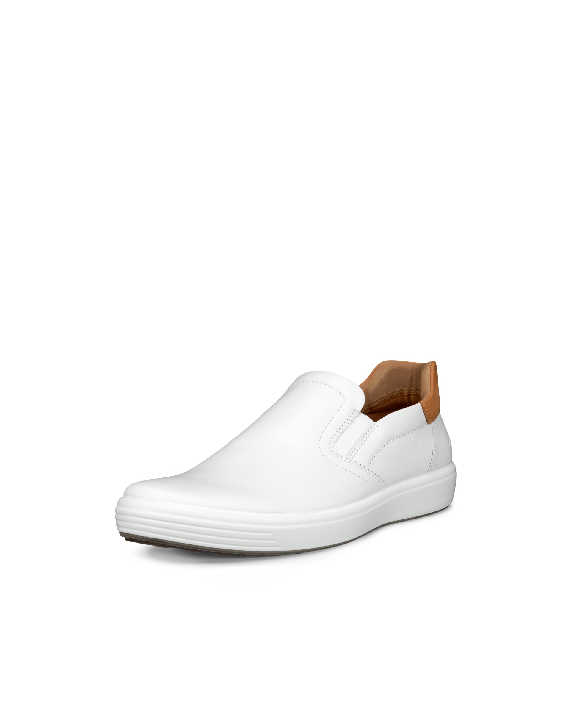 ECCO SOFT 7 MEN'S SLIP-ON - White - Main