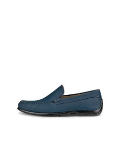 Men's ECCO® Classic Moc 2.0 Leather Moccasin - Blue - Outside