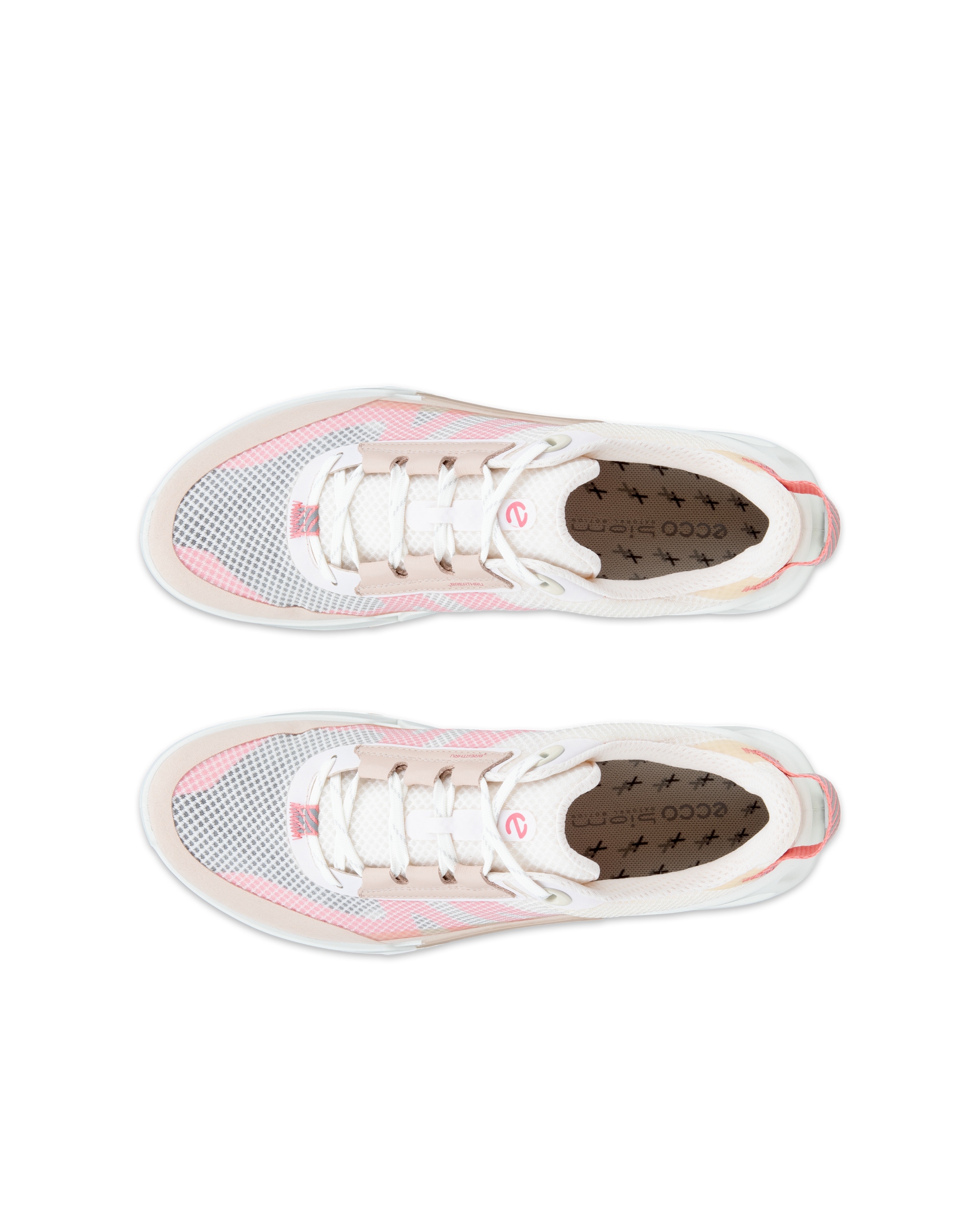 Zapatillas de senderismo de tela ECCO® Biom 2.1 X Mountain para mujer - Rosa - Top left pair