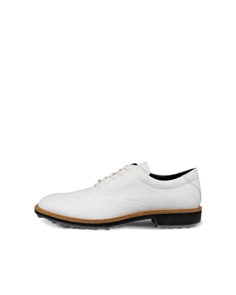 Zapatos golf de piel ECCO® Golf Classic Hybrid para hombre - Blanco - Outside