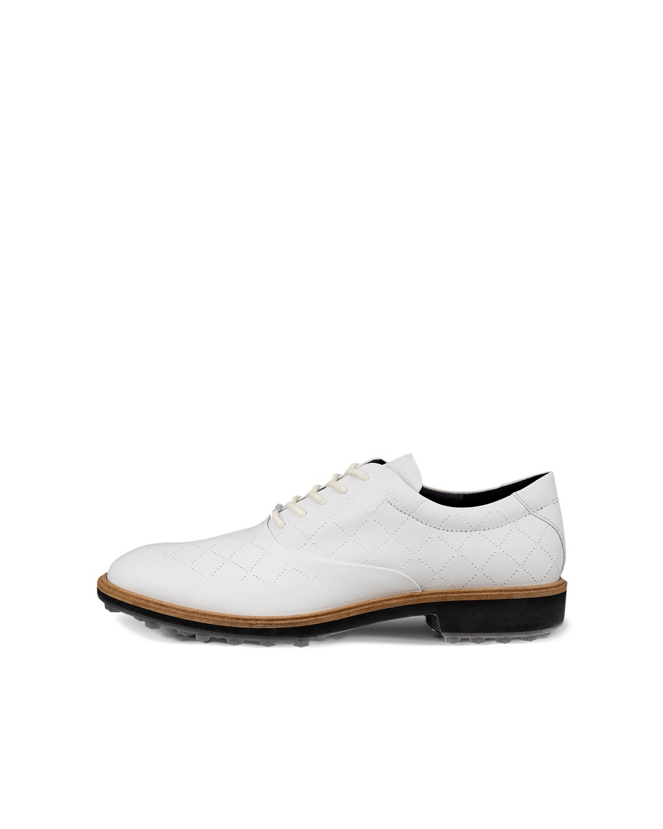 Men s ECCO Golf Classic Hybrid Leather Shoe White