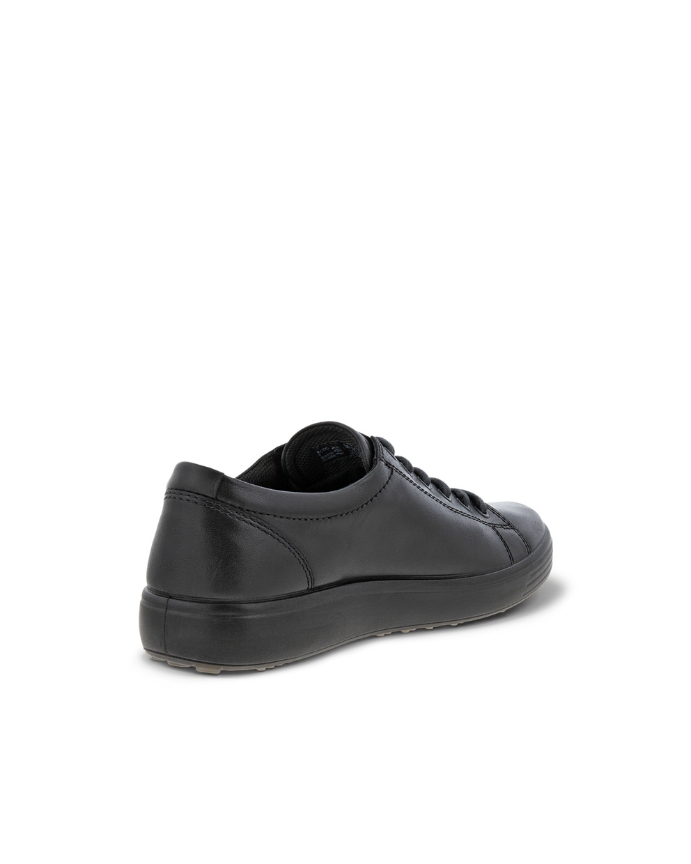 Men's ECCO® Soft 7 Leather Sneaker - Black - Back