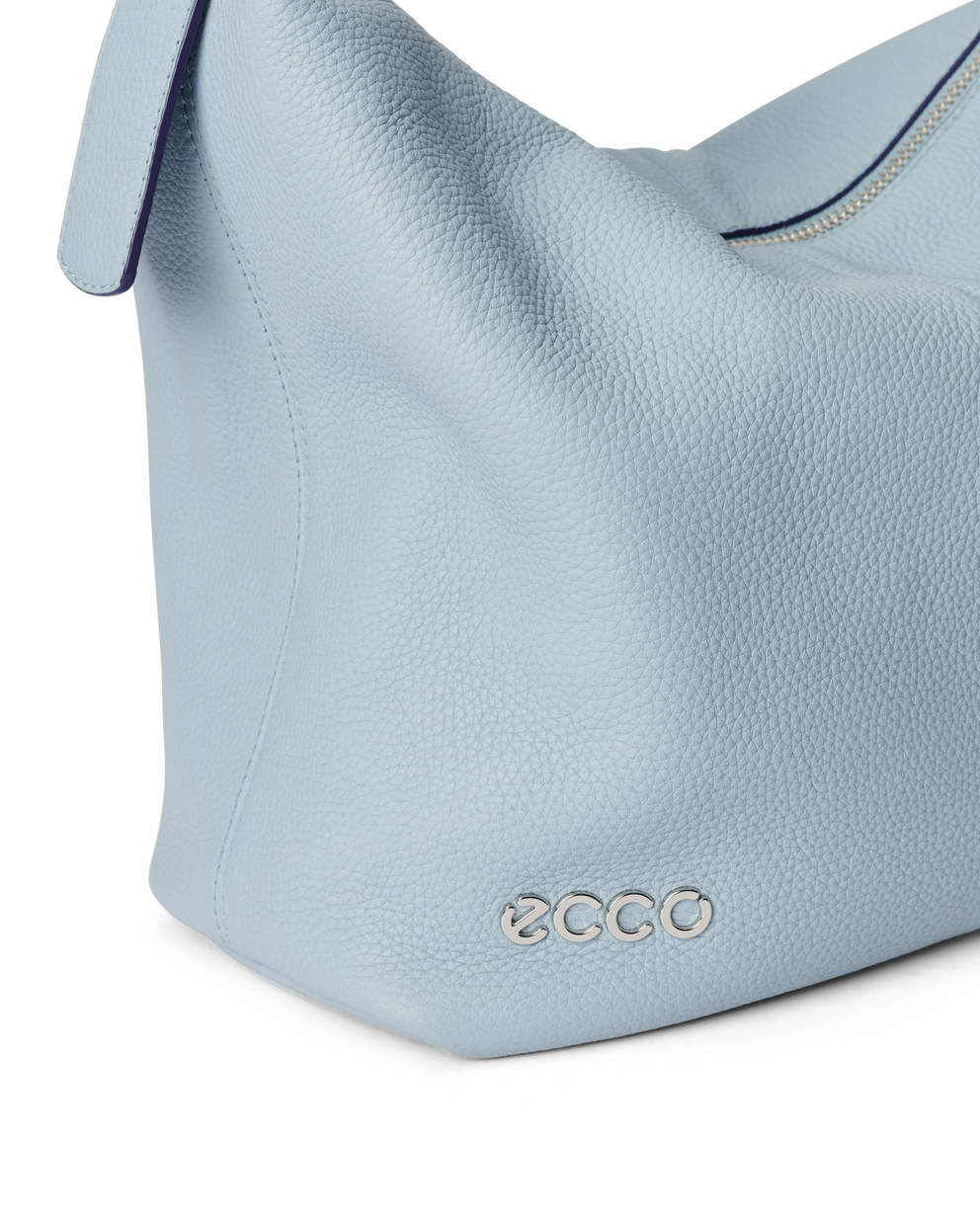 ECCO® Leather Hobo Bag - Blue - Detail-1