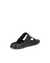 Women's ECCO® Cozmo Leather Two Strap Sandal - Black - Back