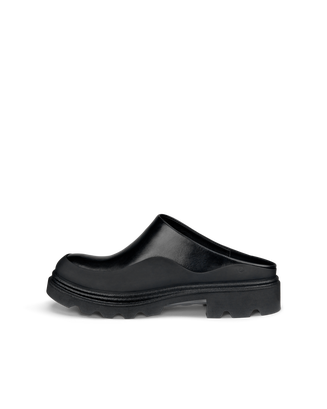 Women's ECCO® Grainer Leather Clog - Black - Outside