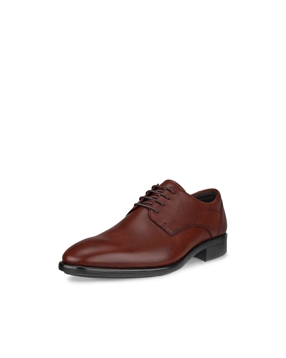 Men's ECCO® Citytray Leather Derby Shoe - Brown - Main