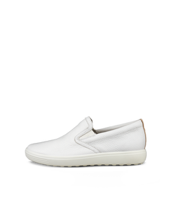 Women's ECCO® Soft 7 Slip-On Shoe - White - Outside