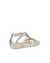 Women's ECCO® Simpil Leather Flat Sandal - Metallics - Back