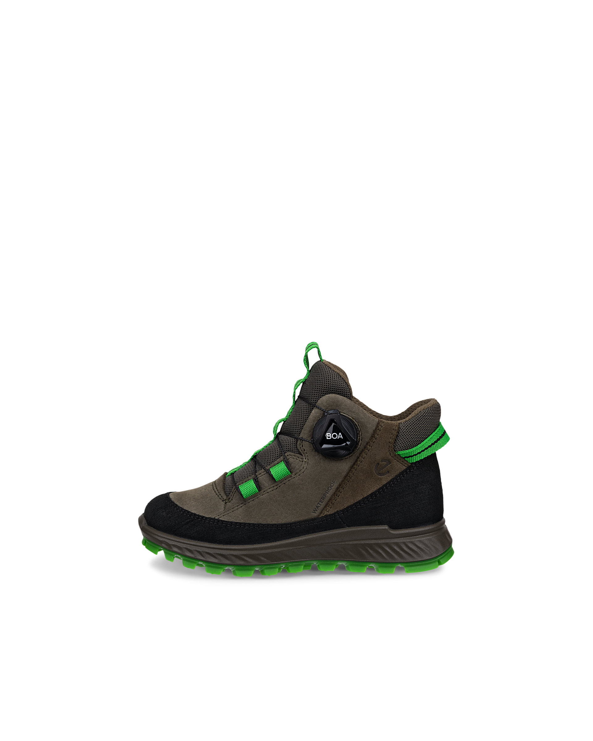 Botines impermeable de nobuk ECCO® Exostrike para niño/a - Verde - Outside