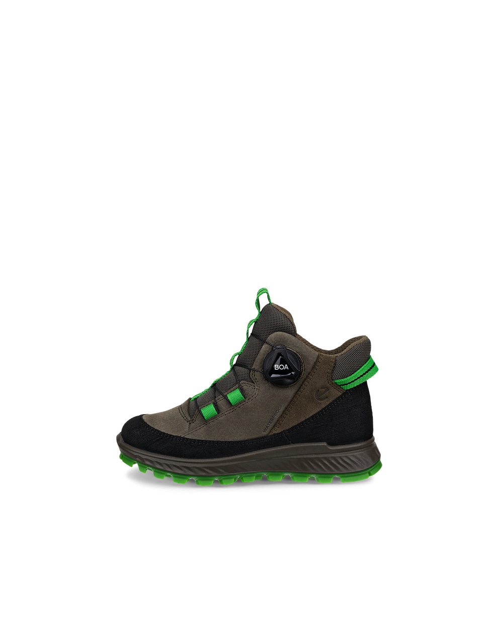 Botines impermeable de nobuk ECCO® Exostrike para niño/a - Verde - Outside