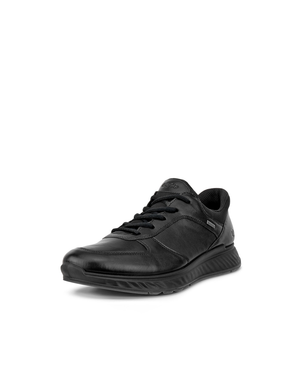 Men's ECCO® Exostride Leather Gore-Tex Outdoor Sneaker - Black - Main