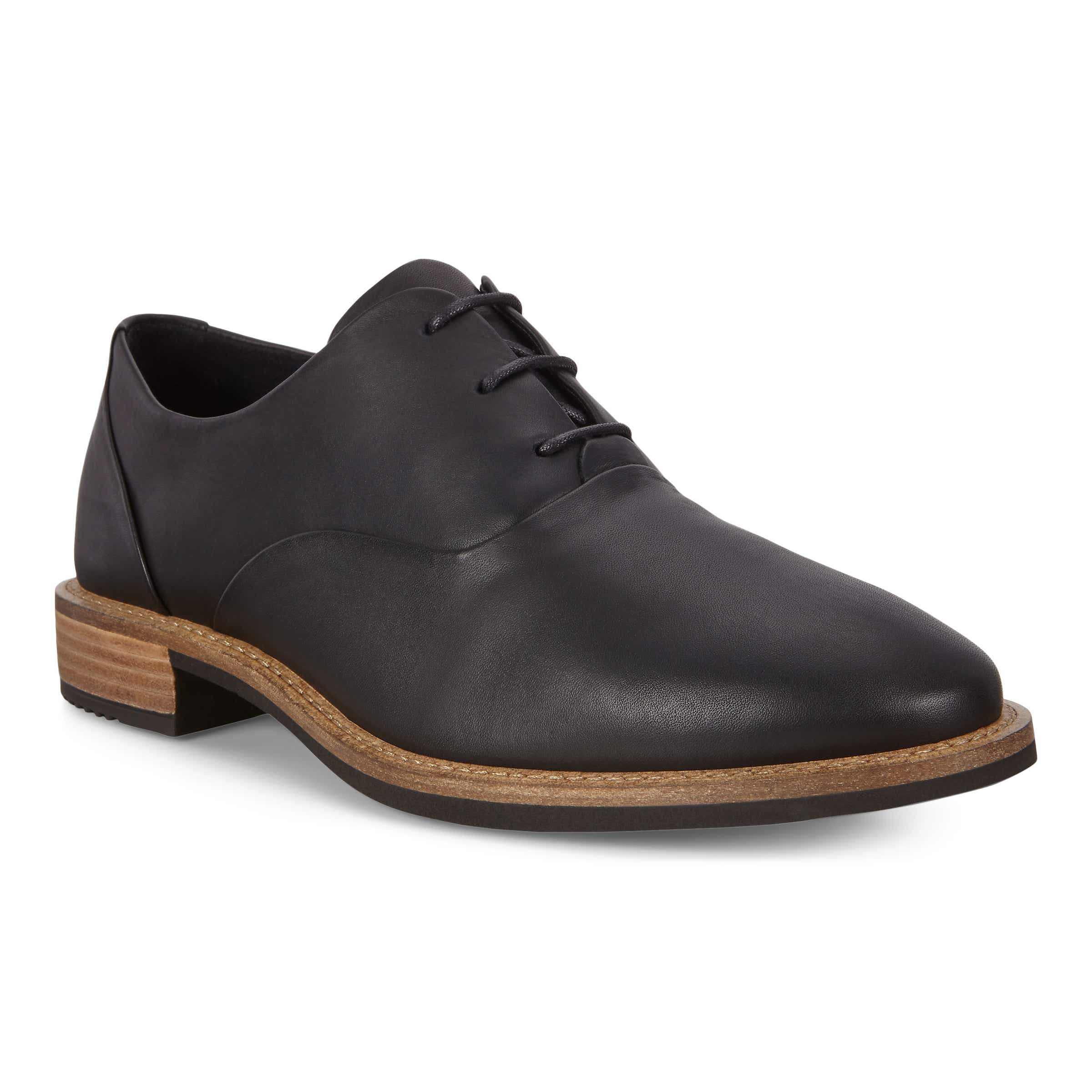 ECCO Sartorelle Tailored 25 ウィメンズ レザーダービーシューズ - ブラック - Main