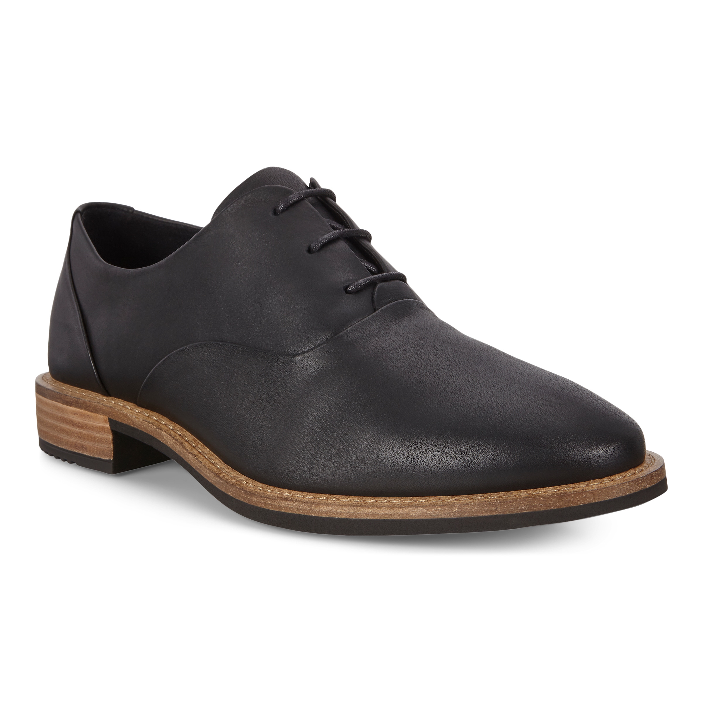 ECCO Sartorelle Tailored 25 ウィメンズ レザーダービーシューズ - ブラック - Main