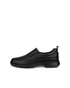 Men's ECCO® Fusion Nubuck Slip-On - Black - Outside