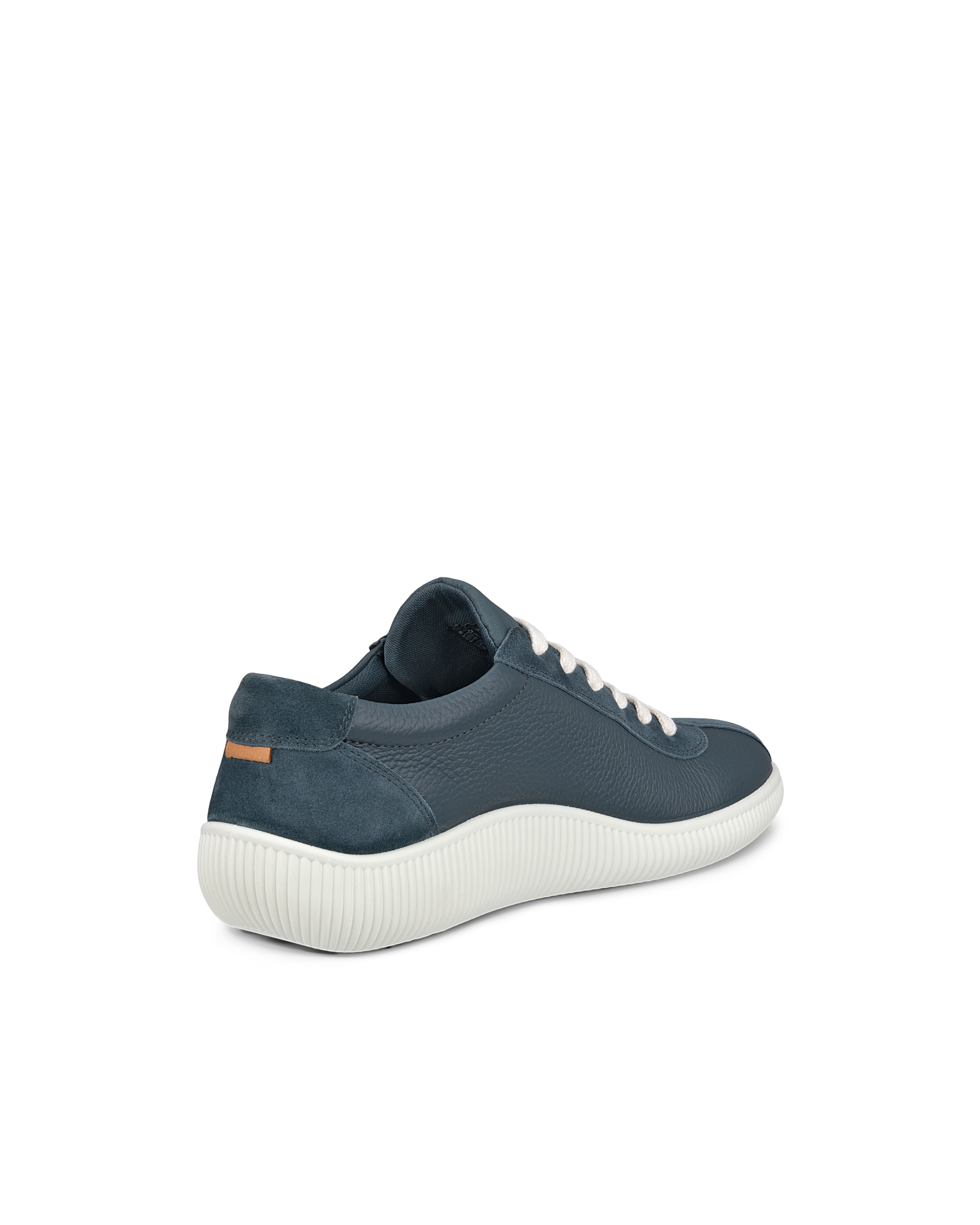 ECCO® Soft Zero baskets en cuir pour homme - Bleu - Back