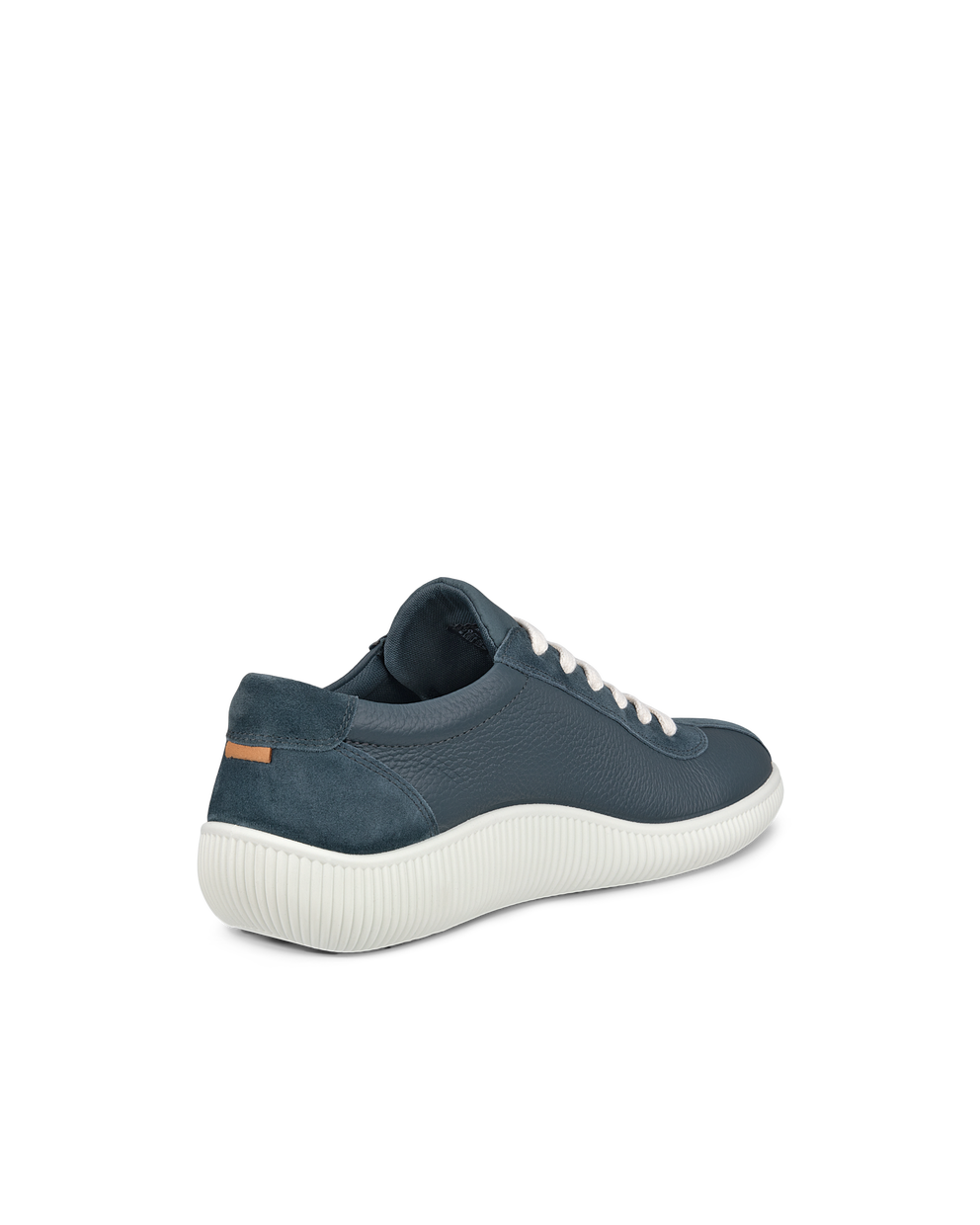 ECCO® Soft Zero baskets en cuir pour homme - Bleu - Back