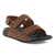 Kids' ECCO® Cozmo Nubuck Two Strap Sandal - Brown - Main