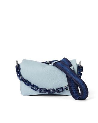 Bolso bandolera de piel ECCO® Pinch - Azul - Main