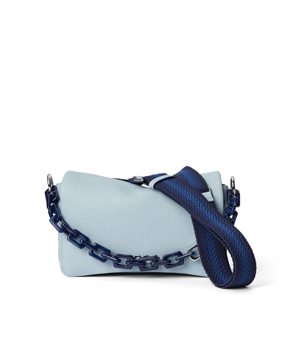 Bolso bandolera de piel ECCO® Pinch - Azul - Main