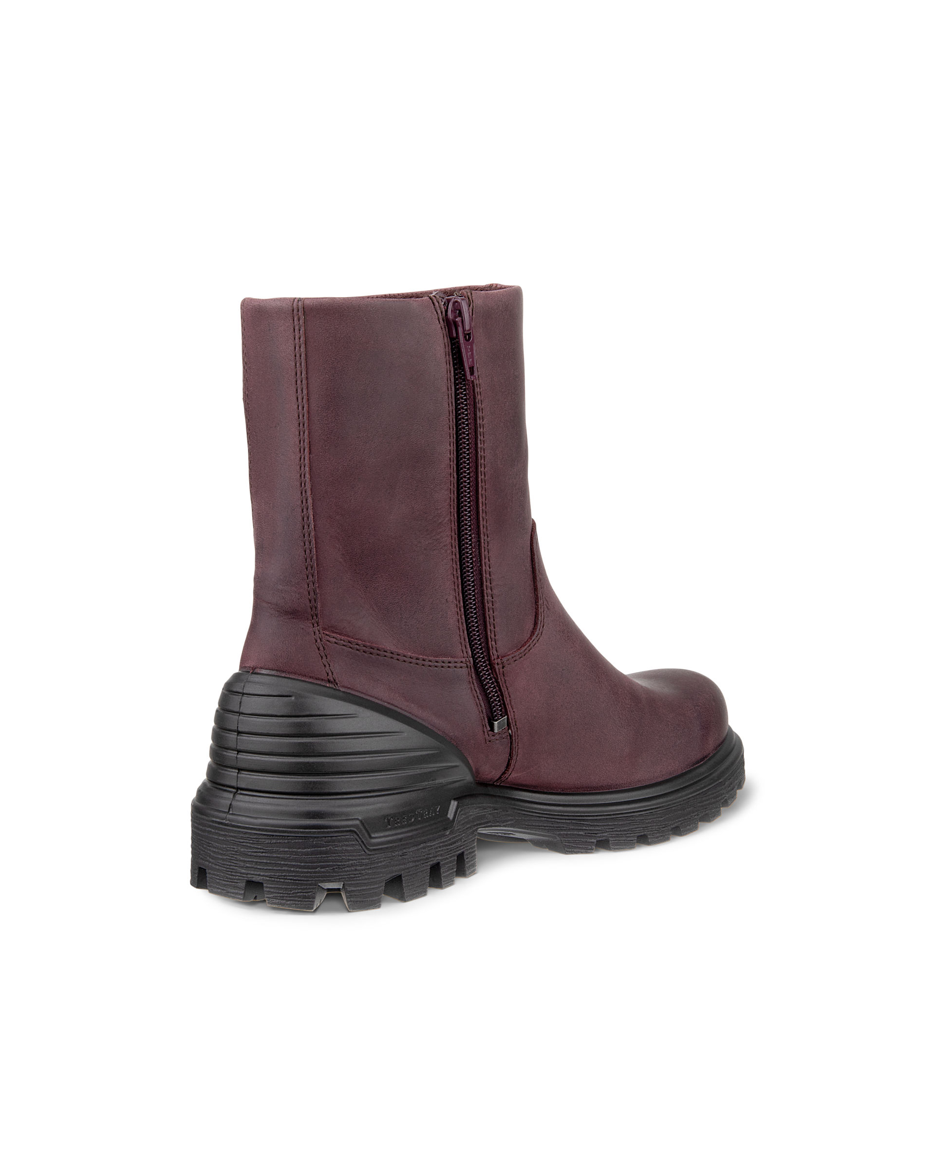 Coldlined Zip Boot - Red - Back