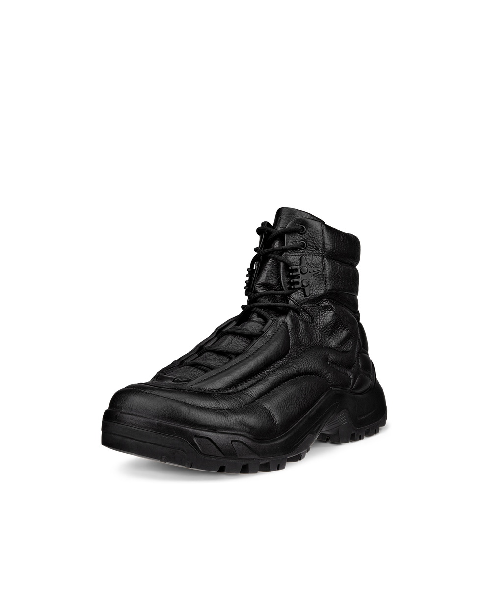 Men's ECCO® Offroad Leather Outdoor Ankle Boot - Black - Main