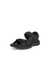 Men's ECCO® Onroads Nubuck Outdoor Sandal - Black - Main