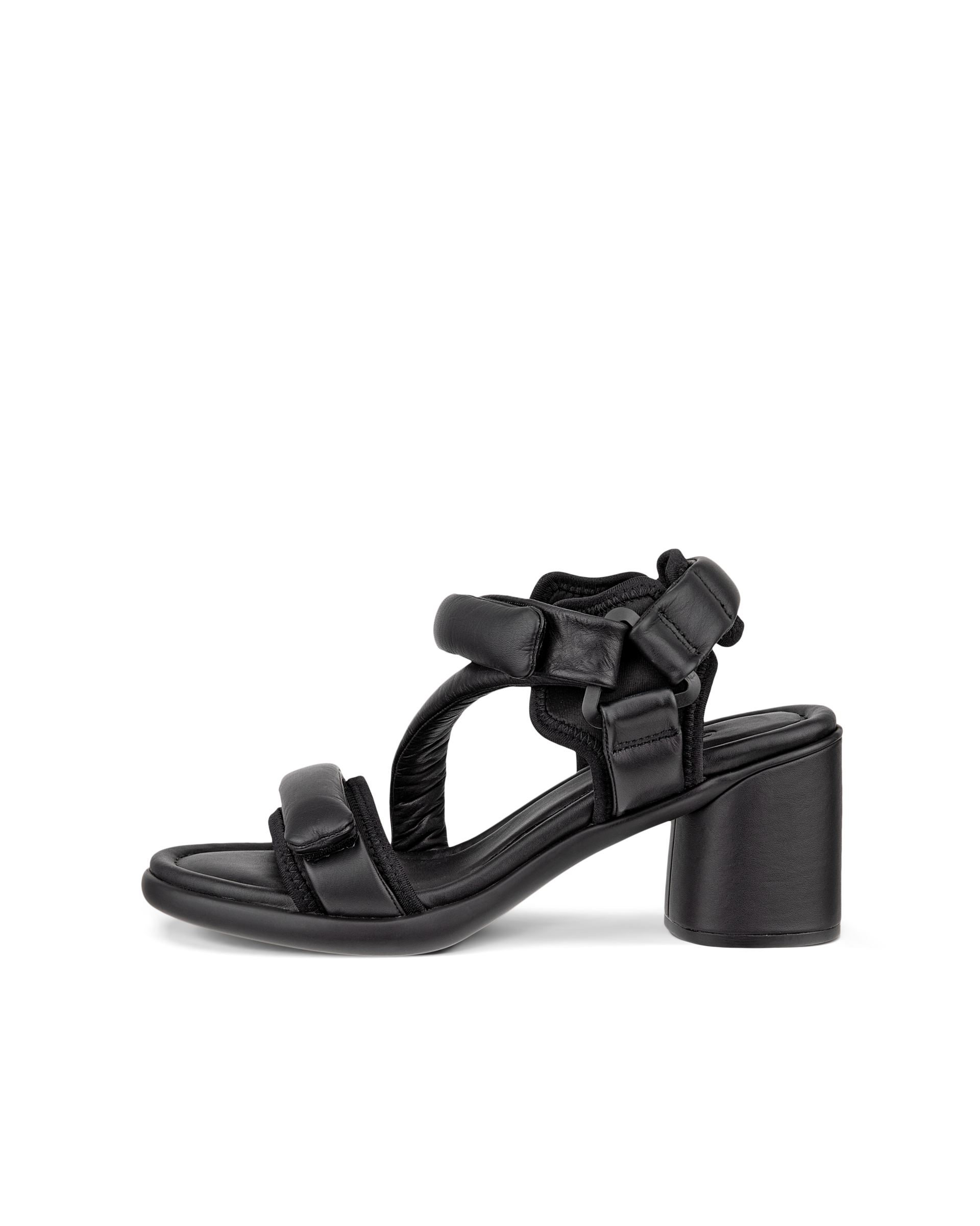 여성용 ECCO® Sculpted Sandal LX 55 가죽 힐 샌들 - Black - Outside