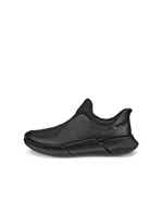 ECCO® Biom 2.2 baskets sans lacet en cuir pour homme - Noir - Outside