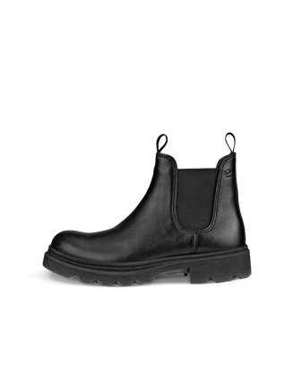 ECCO Men Grainer Chelsea Boots - Black - Outside