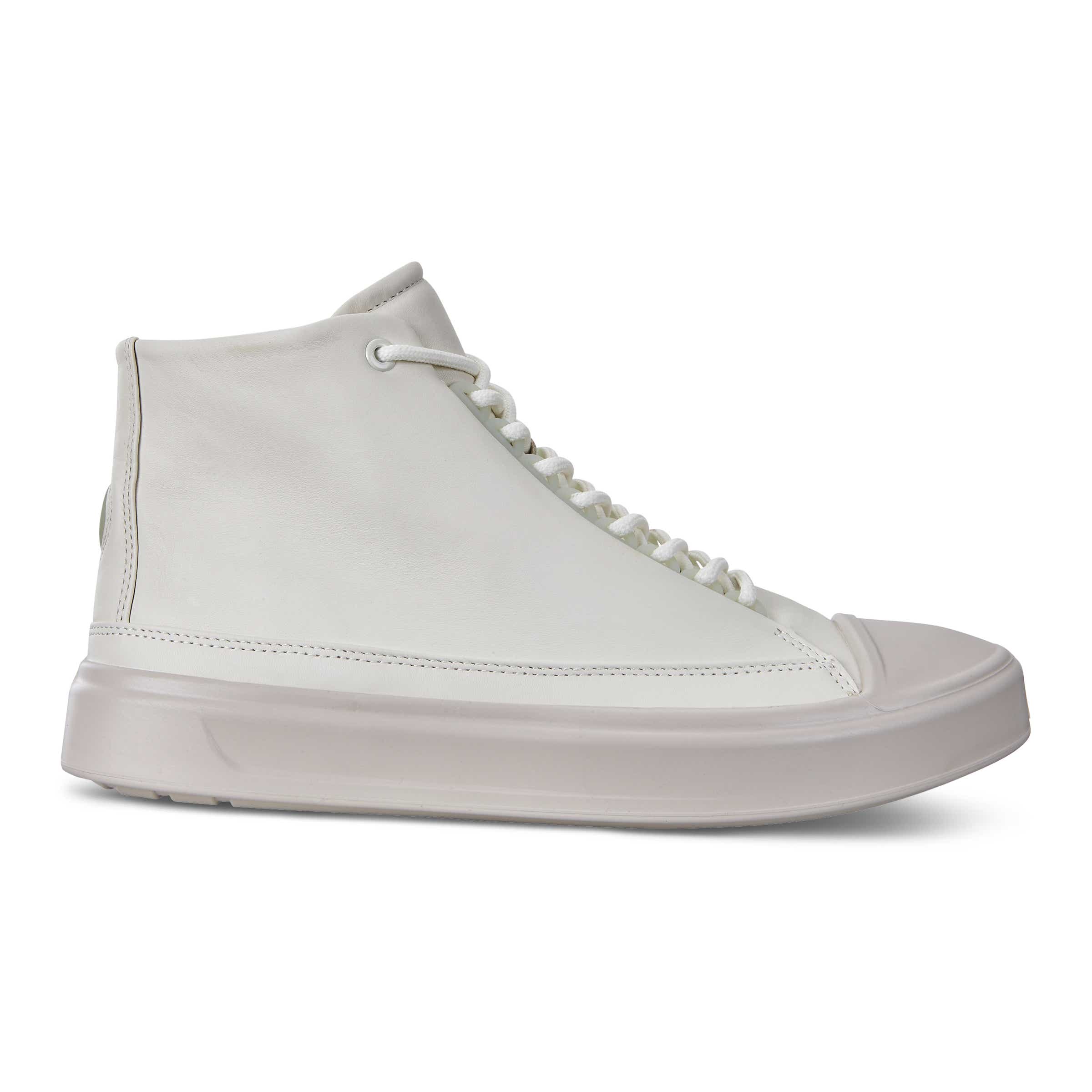 ECCO Flexure T-cap Men's High Top Sneaker - White - Outside