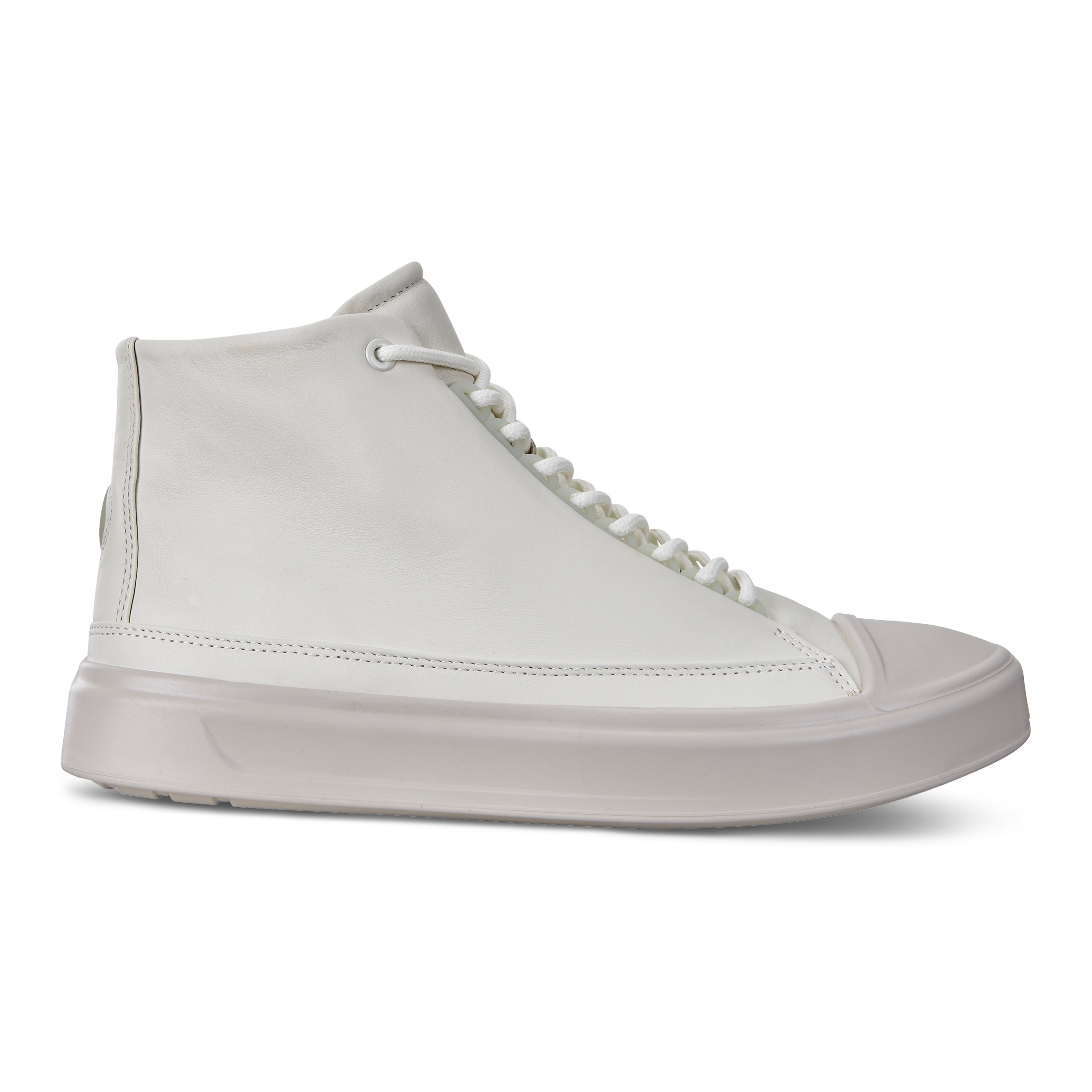 ECCO Flexure T-cap Men's High Top Sneaker - White - Outside