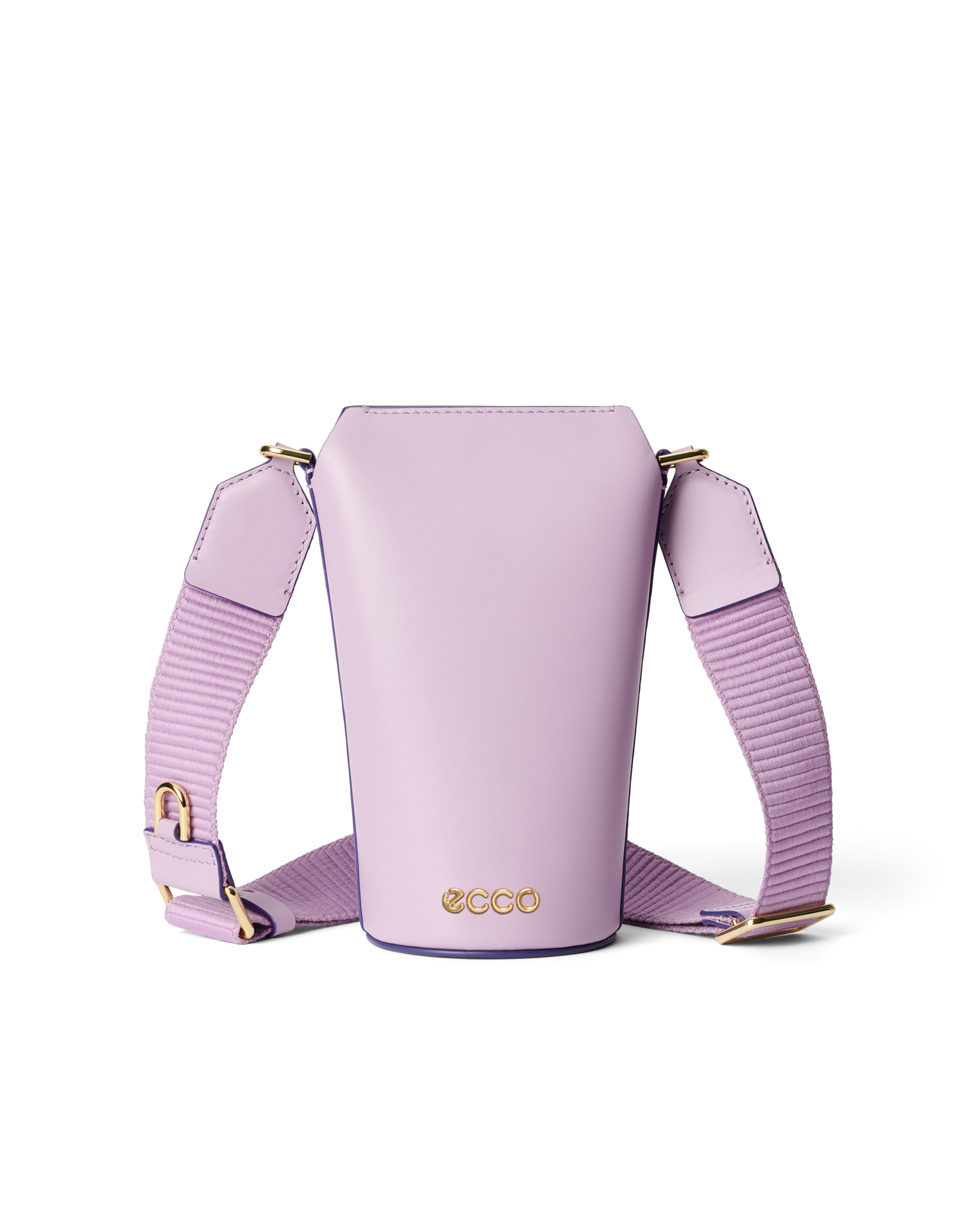 ECCO® Pot Smooth Leather Crossbody Bag - Purple - Main