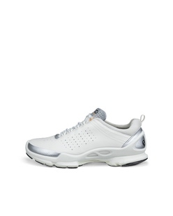 Men's ECCO® Biom C Low Leather Outdoor Sneaker - White - Outside