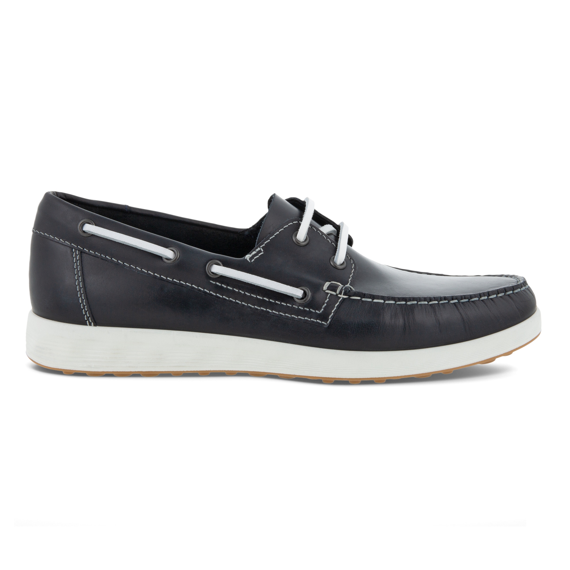 ECCO Men's S-lite Moc Boat Shoe - Blue - Outside